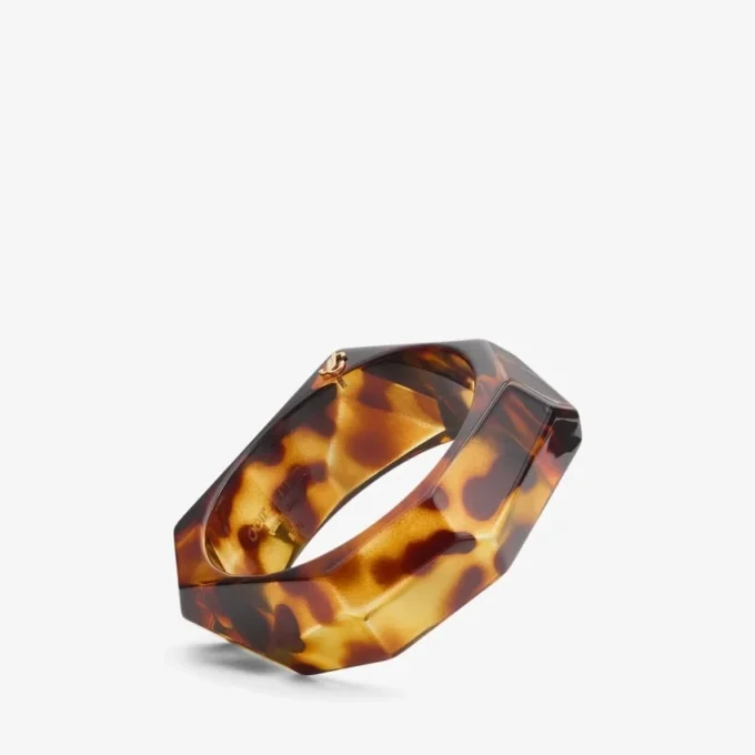 Faceted Bracelet Tortoiseshell Acrylic Faceted Bracelet