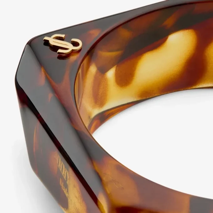 Faceted Bracelet Tortoiseshell Acrylic Faceted Bracelet