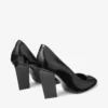 Farren 85 Black Soft Spazzolato Leather Pumps