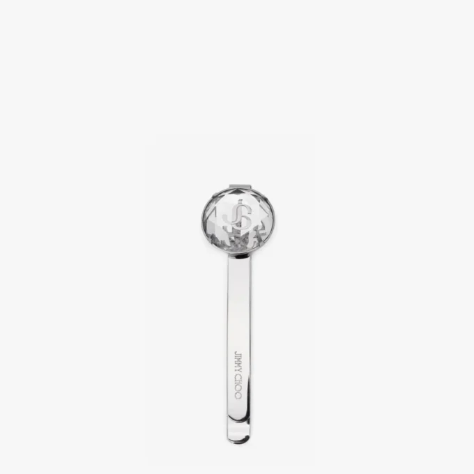 Hair Slide Silver-Finish Crystal Hair Slide