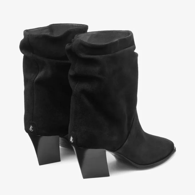 Hart Ankle Boot 60 Black Velvet Suede Ankle Boots
