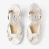 Heloise 120 Ivory Satin Platform Sandals