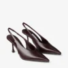 Isa 80 Deep Merlot Calf Leather Pumps
