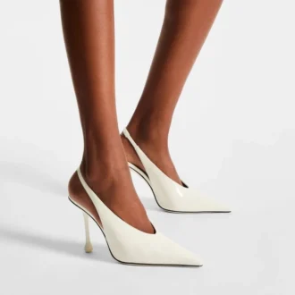Isa 95 Latte Patent Leather Pumps