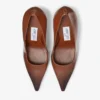 Ixia 95 Cognac Sprayed Spazzolato Leather Pumps