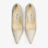 Ixia 95 Yellow Buttermilk Satin Rhinestones Pumps