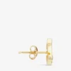 Jc Mini Studs Gold-Finish Metal Jc Mini Stud Earrings