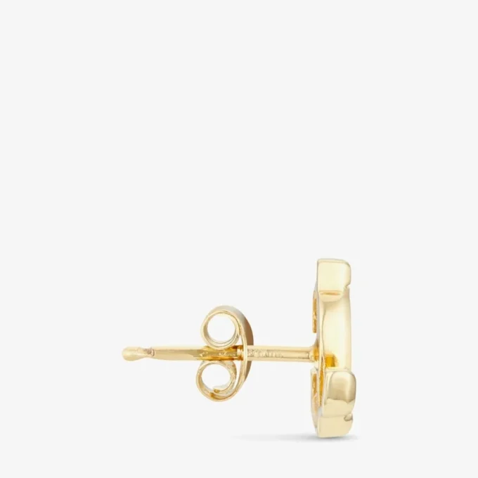 Jc Mini Studs Gold-Finish Metal Jc Mini Stud Earrings