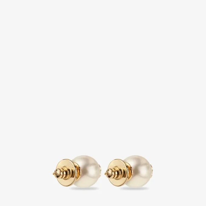 Jc Pearl Studs Gold-Finish Metal Jc Pearl Stud Earrings