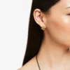 Jc Studs Gold-Finish Metal Jc Stud Earrings with Swarovski Crystals