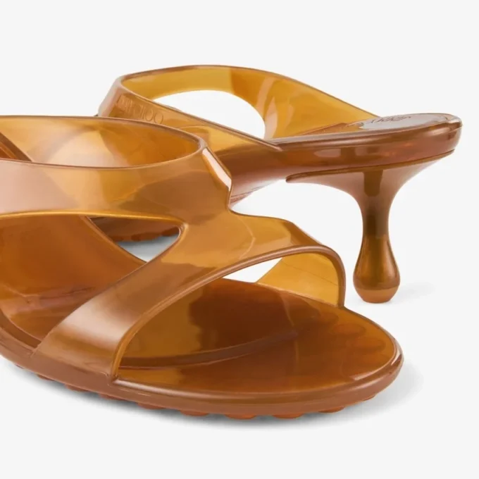 Jelly Drop 50 Amber Jelly Sandals