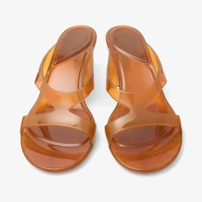 Jelly Drop 50 Amber Jelly Sandals