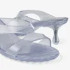 Jelly Drop 50 Silver Glitter Jelly Sandals