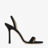 Jenn 100 Black Suede Sandals