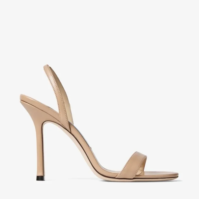 Jenn 100 Chai Nappa Leather Sandals
