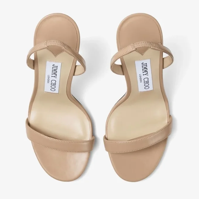 Jenn 100 Chai Nappa Leather Sandals