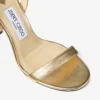 Jenn 100 Gold Metallic Nappa Leather Sandals