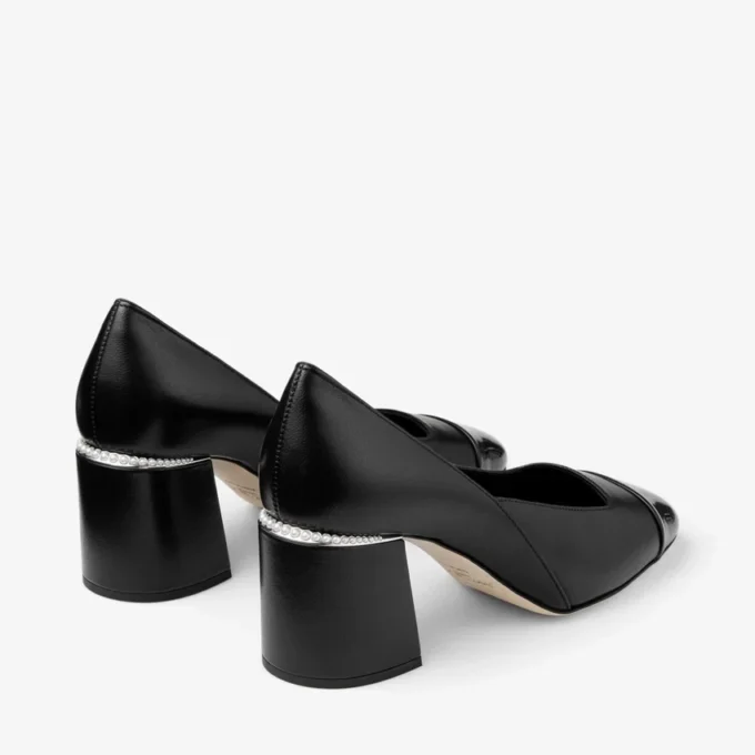 Jenson 65 Black Patent and Nappa Leather Pumps