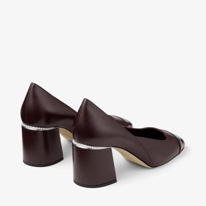 Jenson 65 Deep Merlot Patent Leather Nappa Pumps