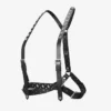 Jimmy Choo Noir Kei Ninomiya Single Star Harness Black Smooth Calf Leather Harness with Metal Multi Star Embellishment