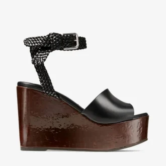 jori 100 black shiny calf leather and shiny cork wedges 1 330x330 - Jori 100 Black Shiny Calf Leather and Shiny Cork Wedges