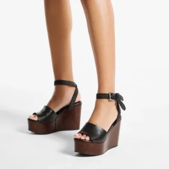 jori 100 black shiny calf leather and shiny cork wedges 2 330x330 - Jori 100 Black Shiny Calf Leather and Shiny Cork Wedges