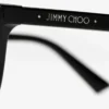 Josi Black Rectangular Sunglasses