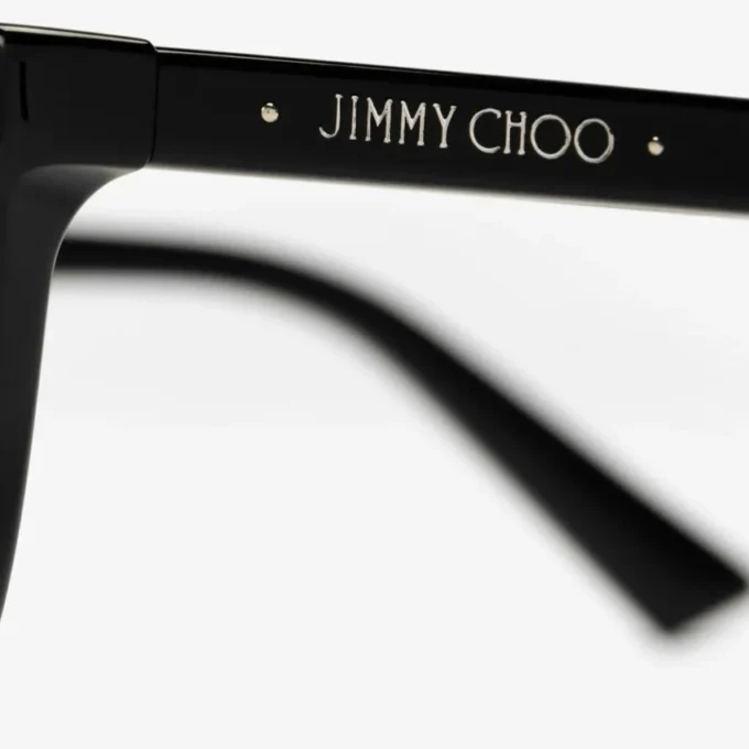 Josi Black Rectangular Sunglasses