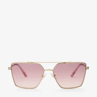 Joss Pale Gold Square Sunglasses