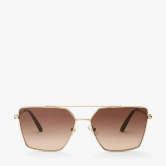 Joss Pale Gold Square Sunglasses