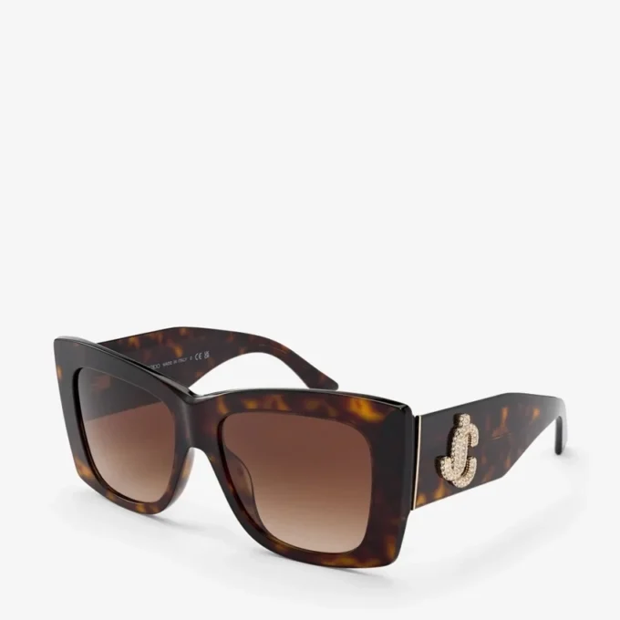 Juliana Brown Havana Square Sunglasses