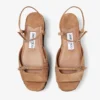 Kata 60 Toffee Velvet Suede Sandal Wedges