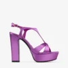 Kesia 120 Violet Orchid Satin Sandals
