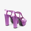 Kesia 120 Violet Orchid Satin Sandals