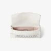 Kya Latte Nappa Leather Clutch Bag