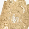 Lace Cut-Out Cuff Gold Metal Lace Cuff Bracelet