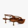 Lauri 50 Tan Mix Suede Slingbacks with Beads
