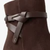 Lawton Ankle Boot 65 Chocolate Suede and Calf Leather Ankle Boots