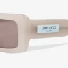 Lennon Opal Taupe Rectangular Sunglasses