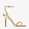 Leo 100 Gold Candy Wrap Leather Sandal