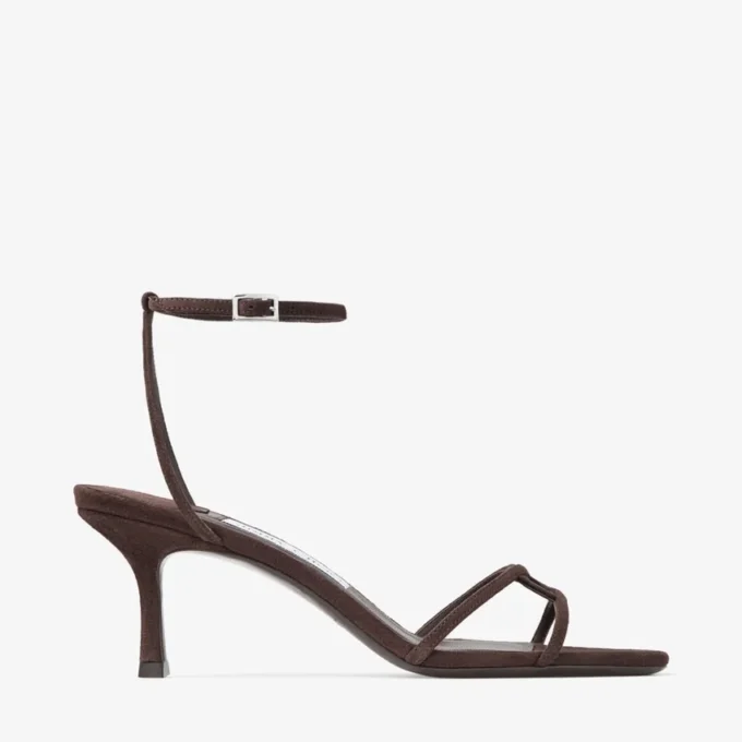 Leo 65 Chocolate Suede Sandal
