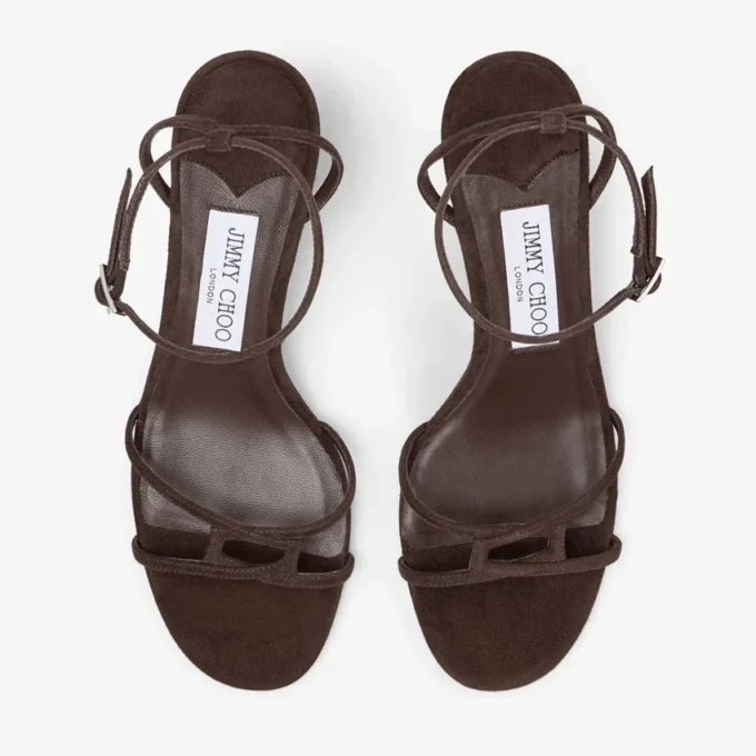 Leo 65 Chocolate Suede Sandal