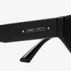 Leyla Black Cat Eye Sunglasses