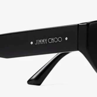Leyla Black Cat Eye Sunglasses