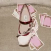 Loli Ballerina Macaron and Ruby Red Satin Ballerina Flats with Satin Bows
