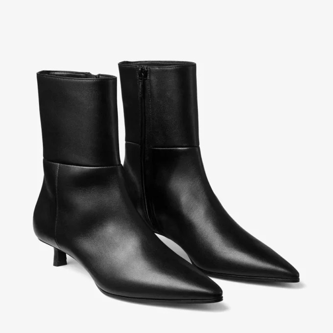 Lory Ankle Boot 35 Black Calf Leather Ankle Boots