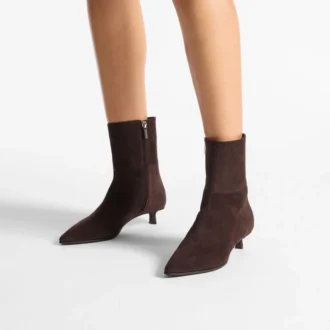 Lory Ankle Boot 35 Chocolate Suede Ankle Boots