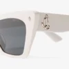 Lou Milk and Grey Acetate Cat-Eye Sunglasses