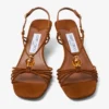 Lova 50 Tan Mix Suede Sandals with Beads