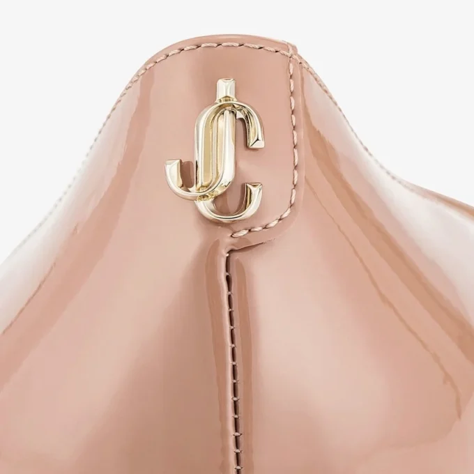Love 65 Ballet-Pink Patent-Leather Pumps with Jc Emblem